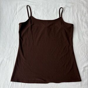 Vanity Chocolate Brown Camisole Y2K